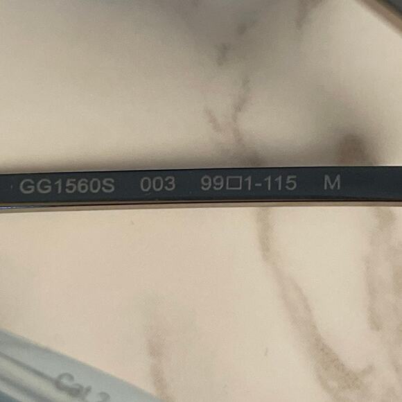 GUCCI TOM 99MM Transparent Blue Shield Sunglasses GG1560S-003 NWT - Picture 9 of 12